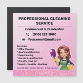 House Cleaning Service Pink Maid  (Voorkant / Achterkant)