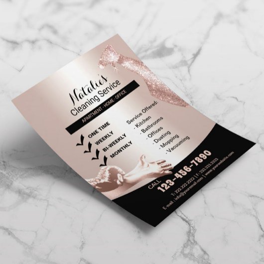 House Cleaning Service Professional Roos Gold Flyer