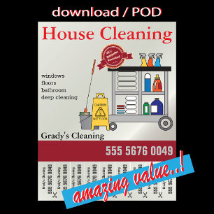 House Cleaning Service Small Business Poster