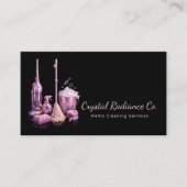 House Cleaning Service Supplies Modern QR Code Visitekaartje (Voorkant)