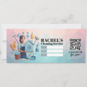 House Cleaning Services Gift Certificate Voucher Kaart (Voorkant)