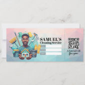 House Cleaning Services Gift Certificate Voucher Kaart (Voorkant)