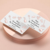 House Cleaning Services Gold Logo Maid Blush Visitekaartje