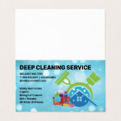 House Cleaning Services | Maid Cleaners Visitekaartje (Buitenkant ongevouwen)