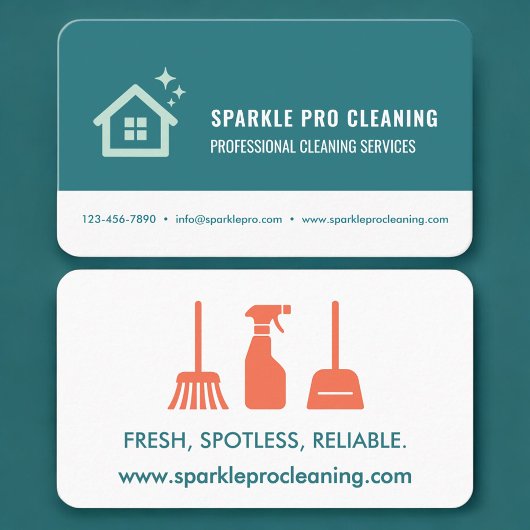 House Cleaning Services Professional Visitekaartje