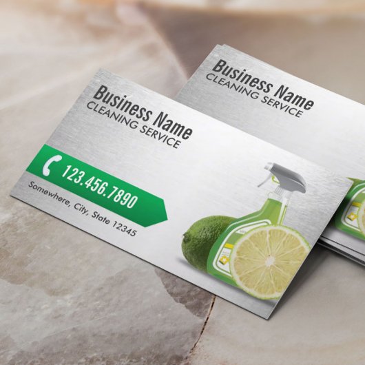 House Cleaning Silver Maid Service Housekeeping Visitekaartje