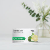 House Cleaning Silver Maid Service Housekeeping Visitekaartje (Staand voorkant)