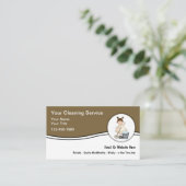 House Cleaning Simple Business Cards Visitekaartje (Staand voorkant)