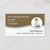 House Cleaning Simple Business Cards Visitekaartje (Voorkant)