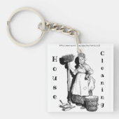 "House Cleaning" Sleutelhanger (voorkant)