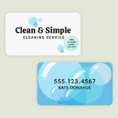 House Cleaning Soap Bubbles Visitekaartje