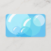 House Cleaning Soap Bubbles Visitekaartje (Achterkant)