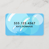 House Cleaning Soap Bubbles Visitekaartje (Achterkant)