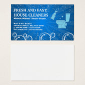 House Cleaning | Toilet Bowl Visitekaartje (Voorkant /achterkant)