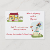 House Cleaning Visitekaartje (Achterkant)