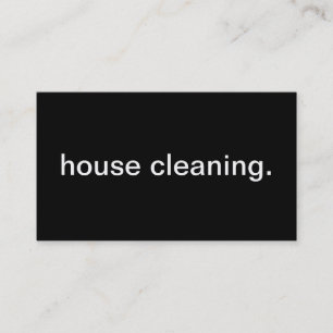 House Cleaning Visitekaartje