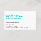 House Cleaning Visitekaartje (Achterkant)