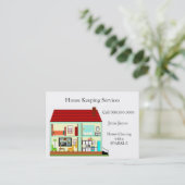 House Cleaning Visitekaartje (Staand voorkant)