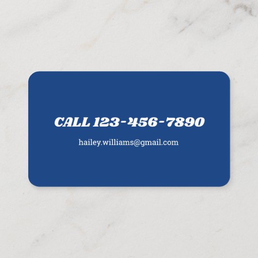 House Cleaning Visitekaartje (Achterkant)