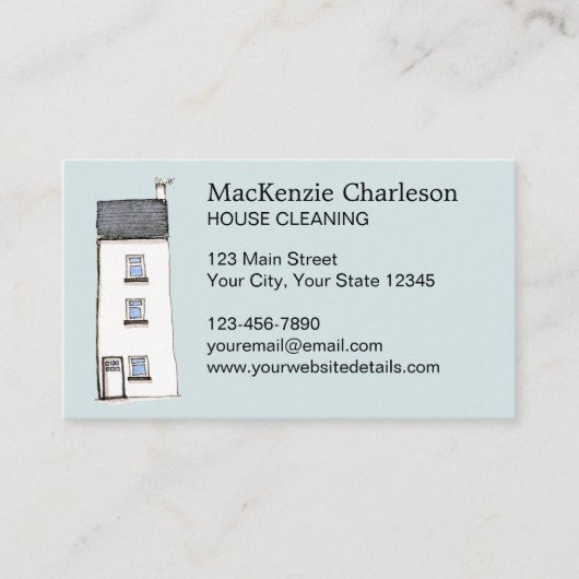 House Cleaning Visitekaartje (Voorkant)