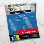 House Cleaning Window Cleaning Maid Service Blue Flyer<br><div class="desc">De Blauwe Flyers van de Reinigingsvenster van het huis Reinigende de Dienst.</div>