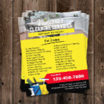 House Cleaning Window Cleaning Maid Service Gold Flyer<br><div class="desc">Klantenreinigingsvenster Goudbrochures van de Service Gold Flyers.</div>