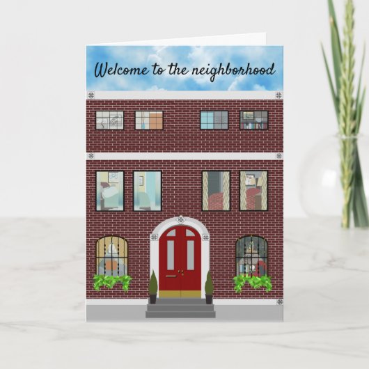 House Condo Warming Gefeliciteerd Kaart (Voorkant)