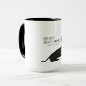 House Dachshund "Dinner is Coming" koffie-mok Mok (Voorkant links)