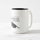 House Dachshund "Dinner is Coming" koffie-mok Tweekleurige Koffiemok (Voorkant rechts)