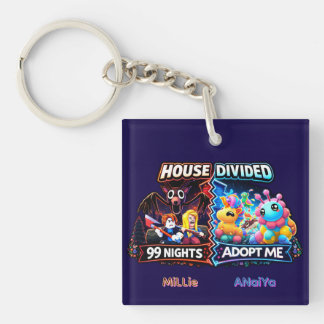 House Divided 99 Nachten vs Adopt Me Neon Horror Sleutelhanger