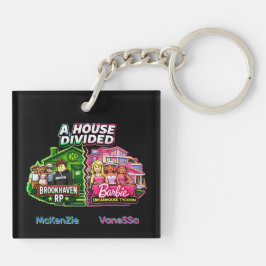House Divided Brookhaven RP vs Barbie Dreamhouse Sleutelhanger