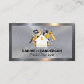 House- en Carpentry-tools | Metaal Visitekaartje (Voorkant)