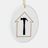 House en Hammer Keramisch Ornament (Rechts)