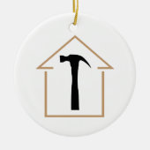 House en Hammer Keramisch Ornament (Voorkant)