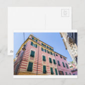 House facades Monterosso Cinque Terre Liguria Ital Briefkaart (Voorkant / Achterkant)