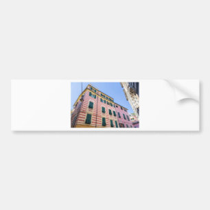 House facades Monterosso Cinque Terre Liguria Ital Bumpersticker