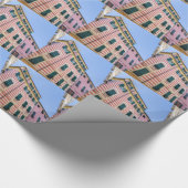 House facades Monterosso Cinque Terre Liguria Ital Cadeaupapier (Hoek)