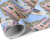 House facades Monterosso Cinque Terre Liguria Ital Cadeaupapier (Rol Hoek)