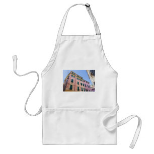 House facades Monterosso Cinque Terre Liguria Ital Standaard Schort
