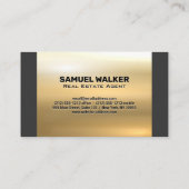 House Family Logo | Goud metaal Visitekaartje (Achterkant)