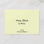 House Finch ATC Visitekaartje (Achterkant)