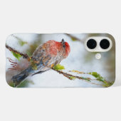 House Finch Bird Painting Aangepaste naam Case-Mate iPhone Case (Achterkant (horizontaal))