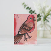 House Finch Briefkaart (Staand voorkant)