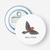House Finch Button Flesopener (Voorkant)