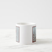 House Finch in Snow - Originele foto Espresso Kop (Voorkant)