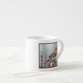 House Finch in Snow - Originele foto Espresso Kop (Voorkant rechts)