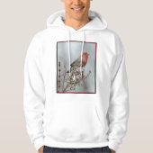 House Finch in Snow - Originele foto Hoodie (Voorkant)