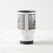 House Finch in Snow - Originele foto Reisbeker (Center)