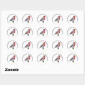 House Finch Ronde Sticker (Vel)