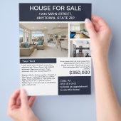 House for Sale Flyer met foto's (Hand)